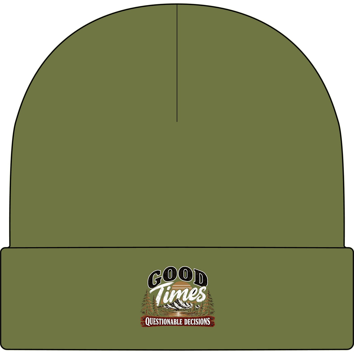 Good Times Questionable Decisions - AS Colour 1107 Cuff Beanie