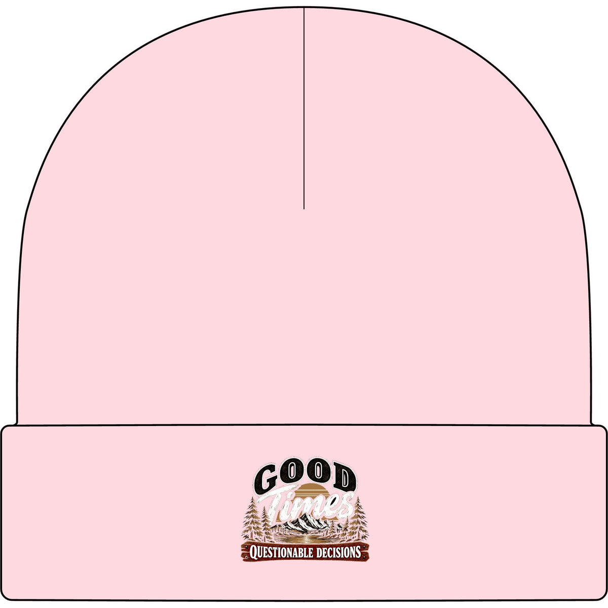 Good Times Questionable Decisions - AS Colour 1107 Cuff Beanie