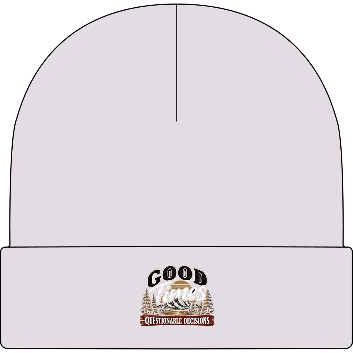 Good Times Questionable Decisions - AS Colour 1107 Cuff Beanie