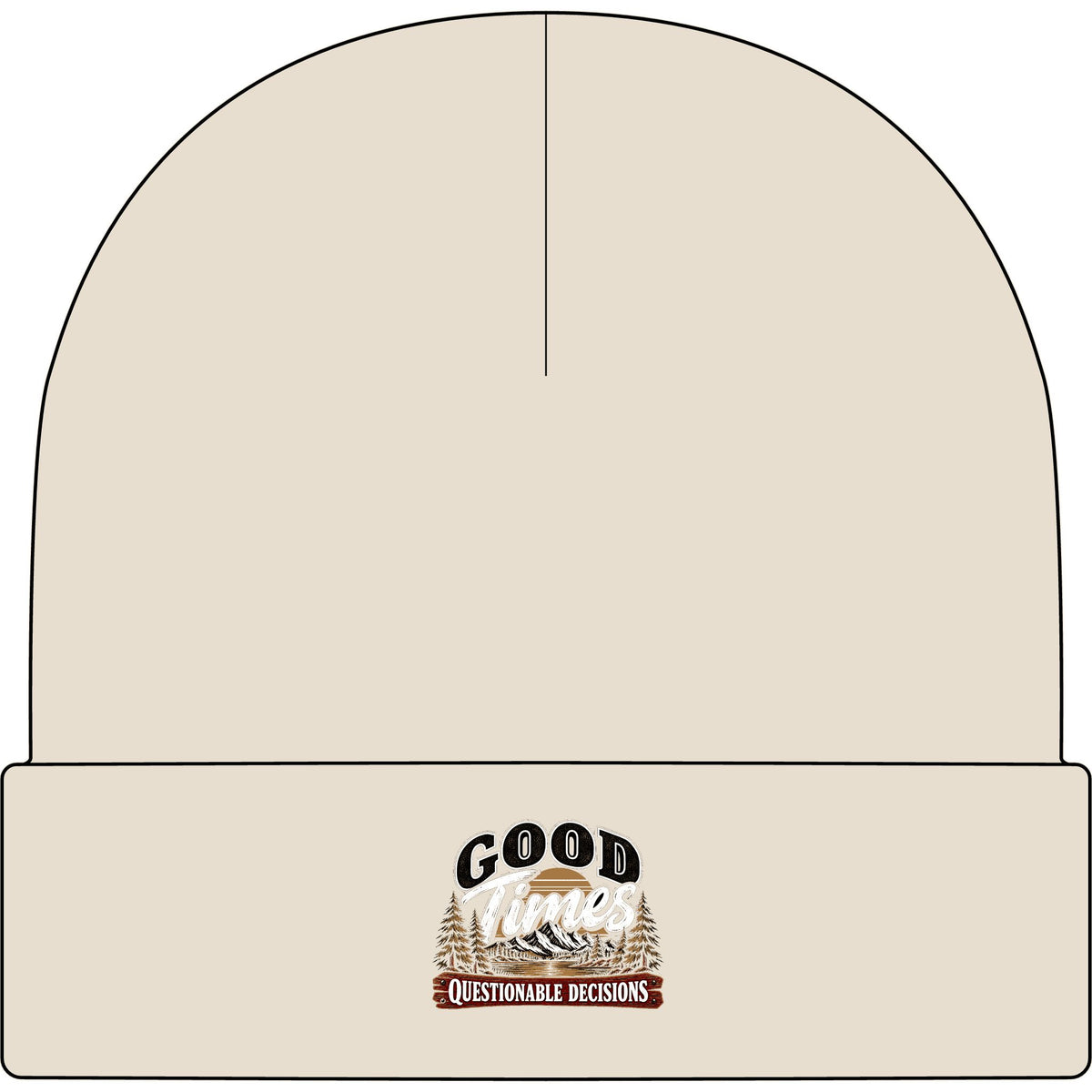 Good Times Questionable Decisions - AS Colour 1107 Cuff Beanie