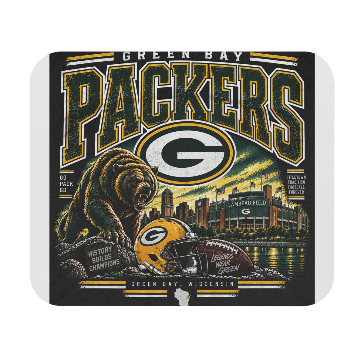 Green Bay Packers Pride - Mouse Pad