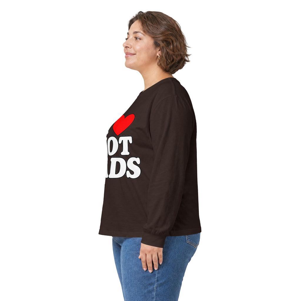 I Love Hot Dads - Unisex Ultra Cotton Long Sleeve Tee