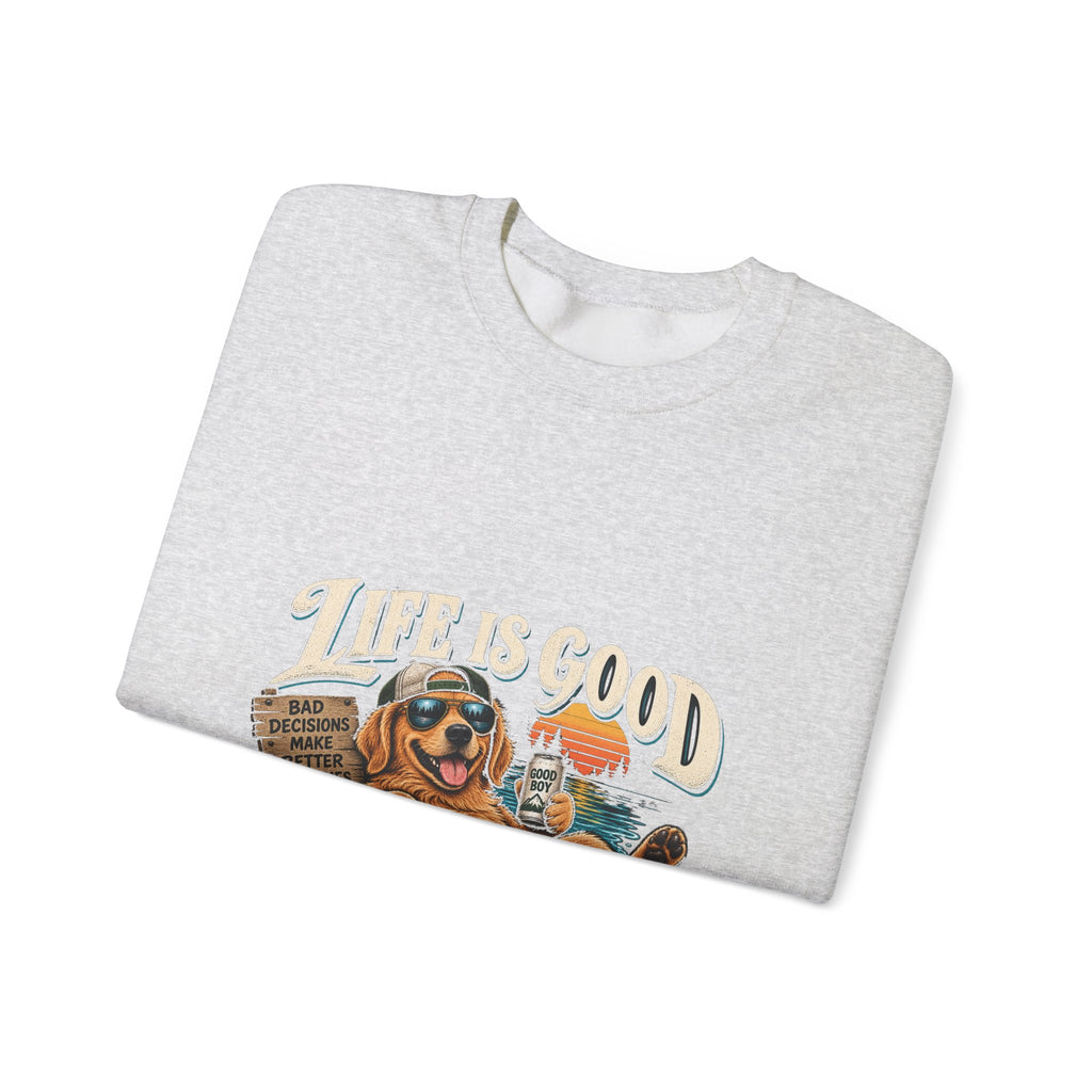 Life is Good Floatin' - Crewneck Sweatshirt