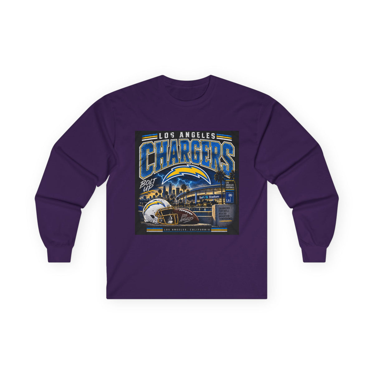 Los Angeles Chargers Bolt Up - Unisex Ultra Cotton Long Sleeve Tee
