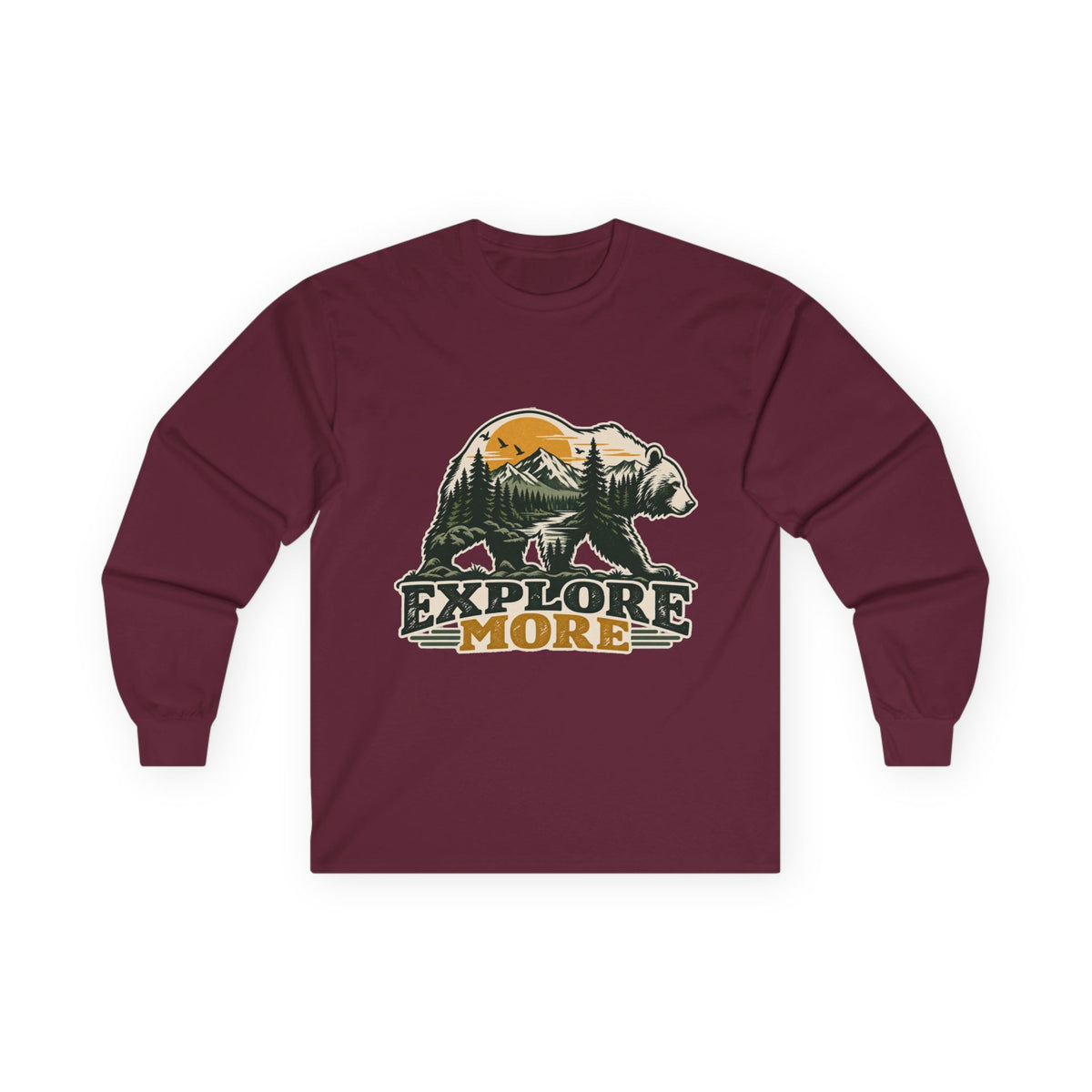 Explore More Bear - Unisex Ultra Cotton Long Sleeve Tee