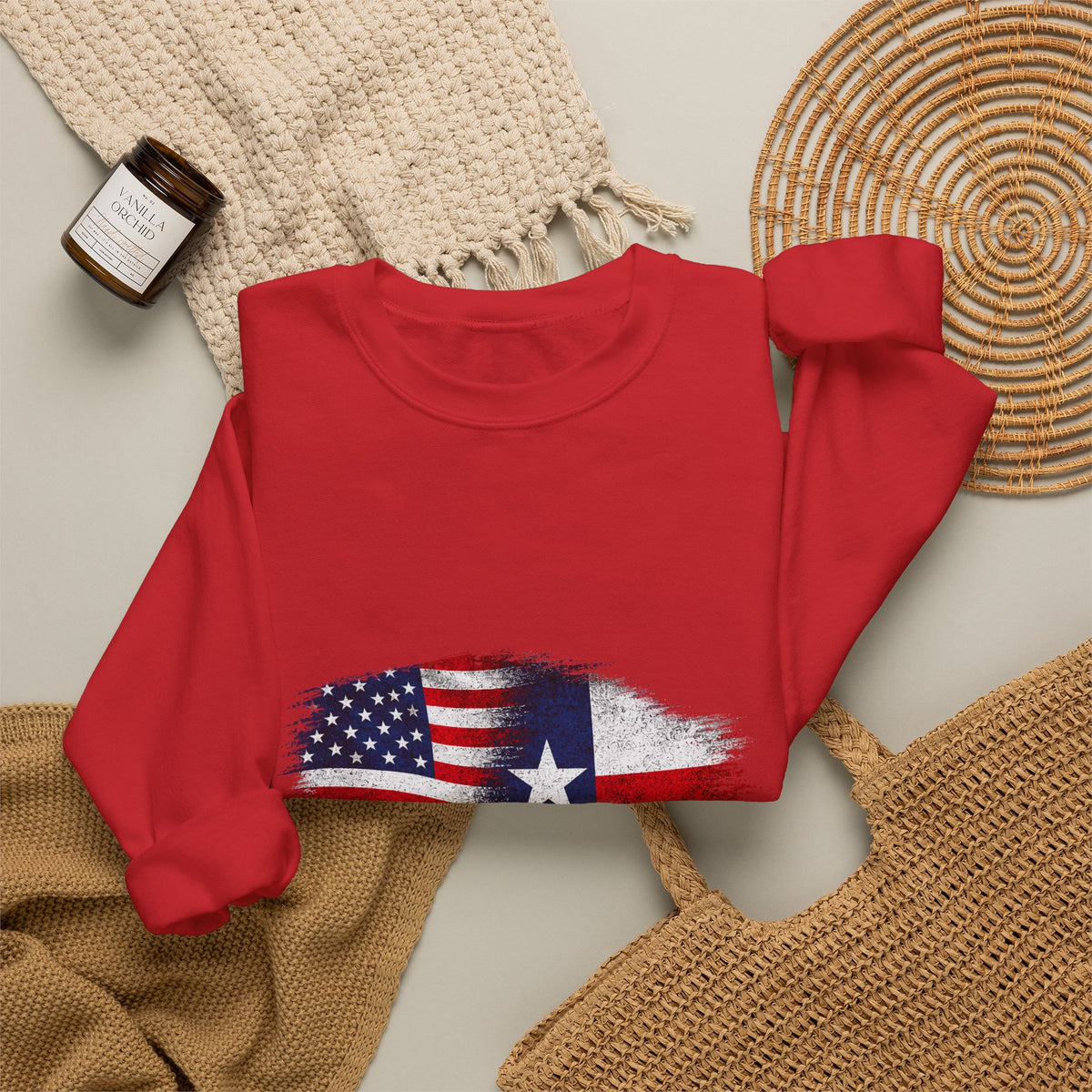 American by Birth, Texan by Choice - Crewneck Sweatshirt