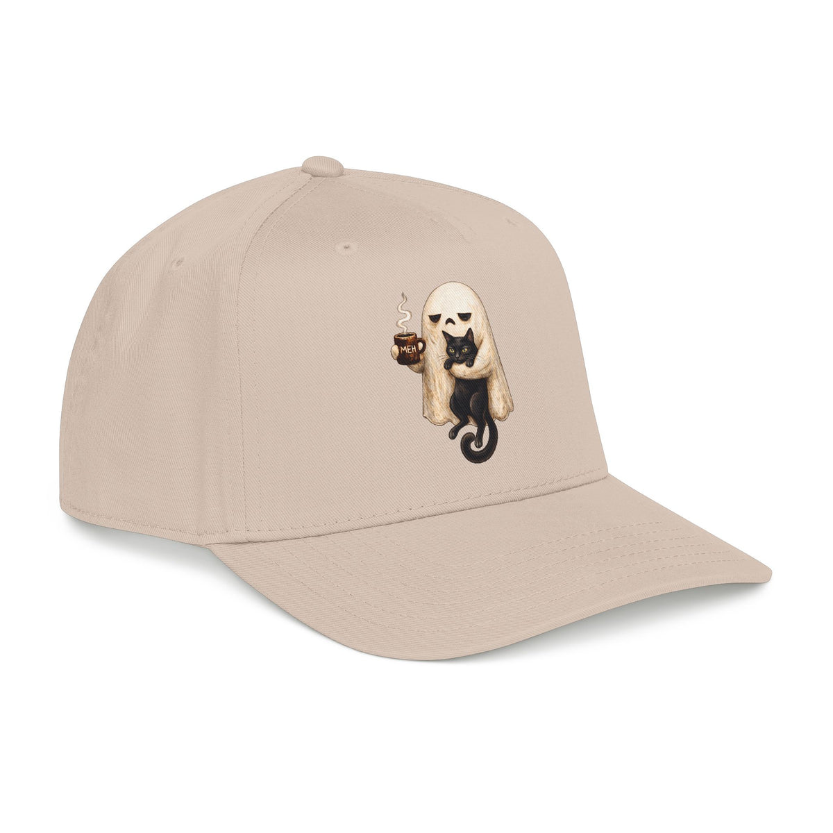 Meh Ghost and Black Cat - OTTO Baseball Hat