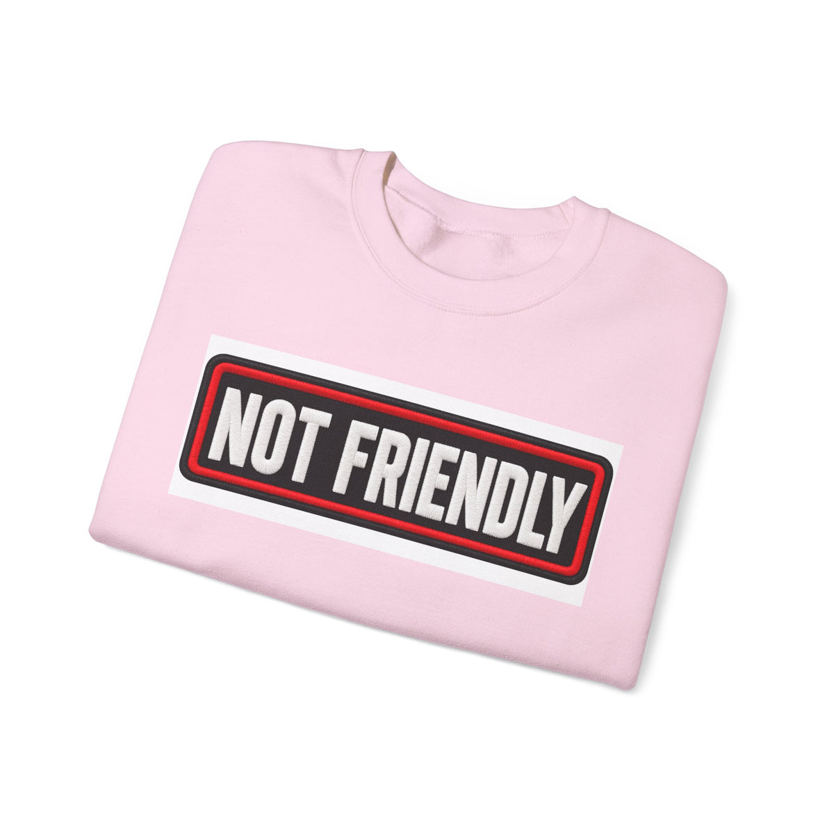 Not Friendly - Service Dog Patch - Crewneck Sweatshirt