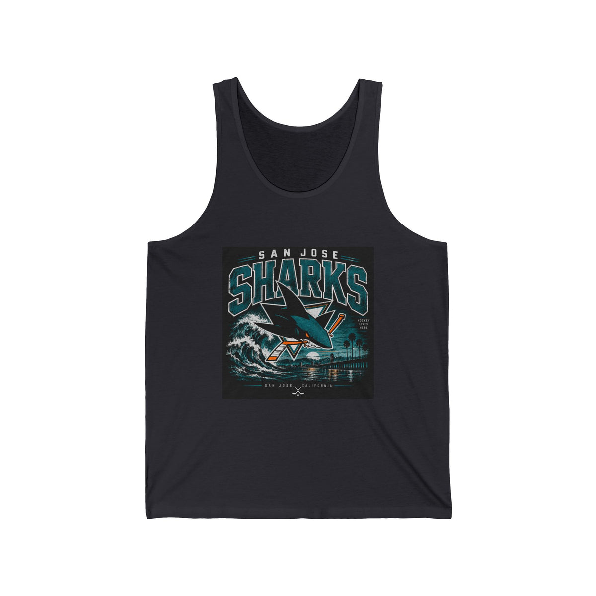 Sharks Wave Hockey Tee - Athletic Tank