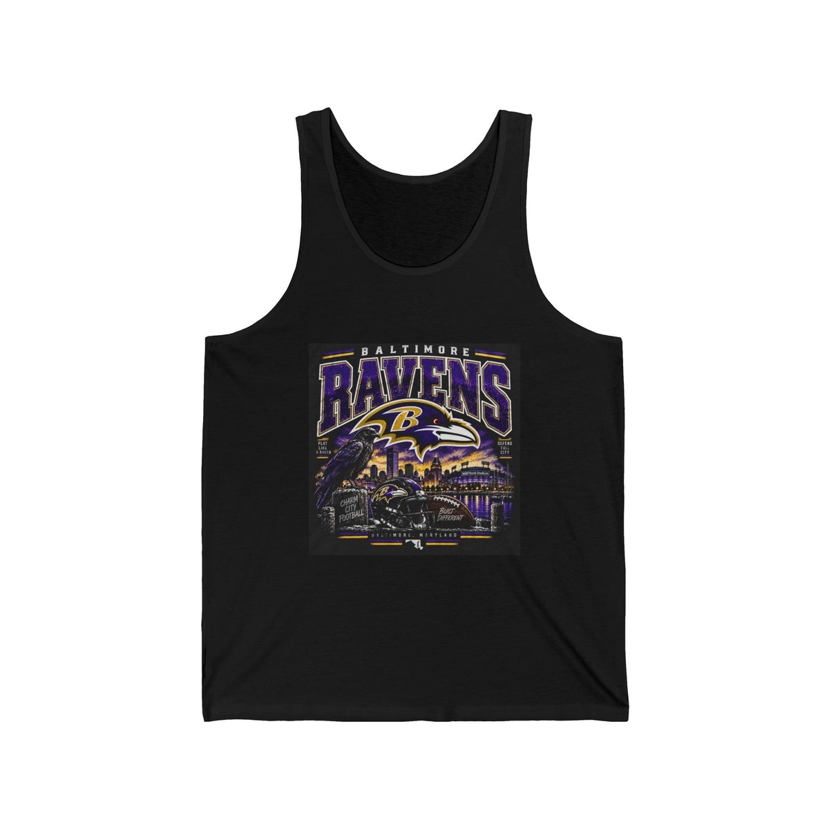 Baltimore Ravens Skyline Tee - Athletic Tank