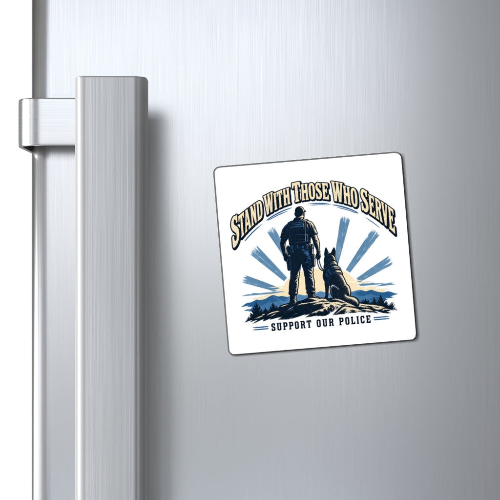 Stand With Those Who Serve Police K9 - Magnet