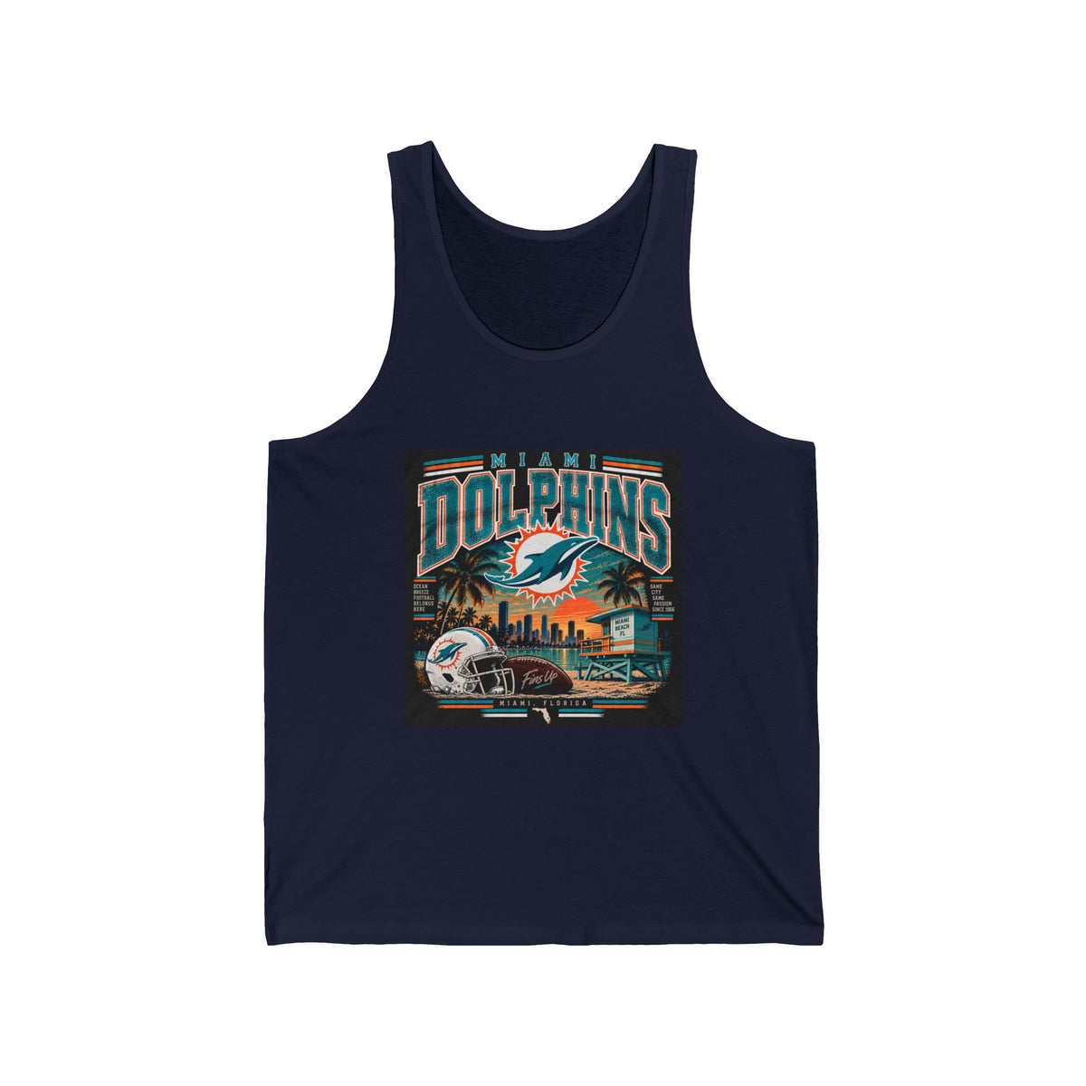 Miami Dolphins Paradise - Athletic Tank