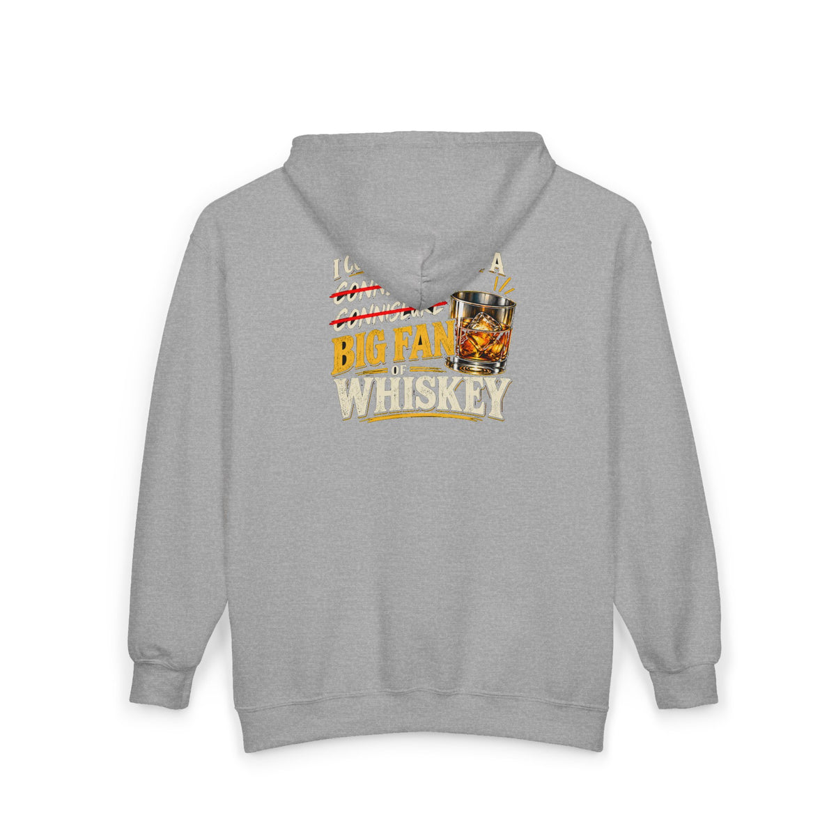 Big Fan of Whiskey - Full-Zip Hooded Sweatshirt