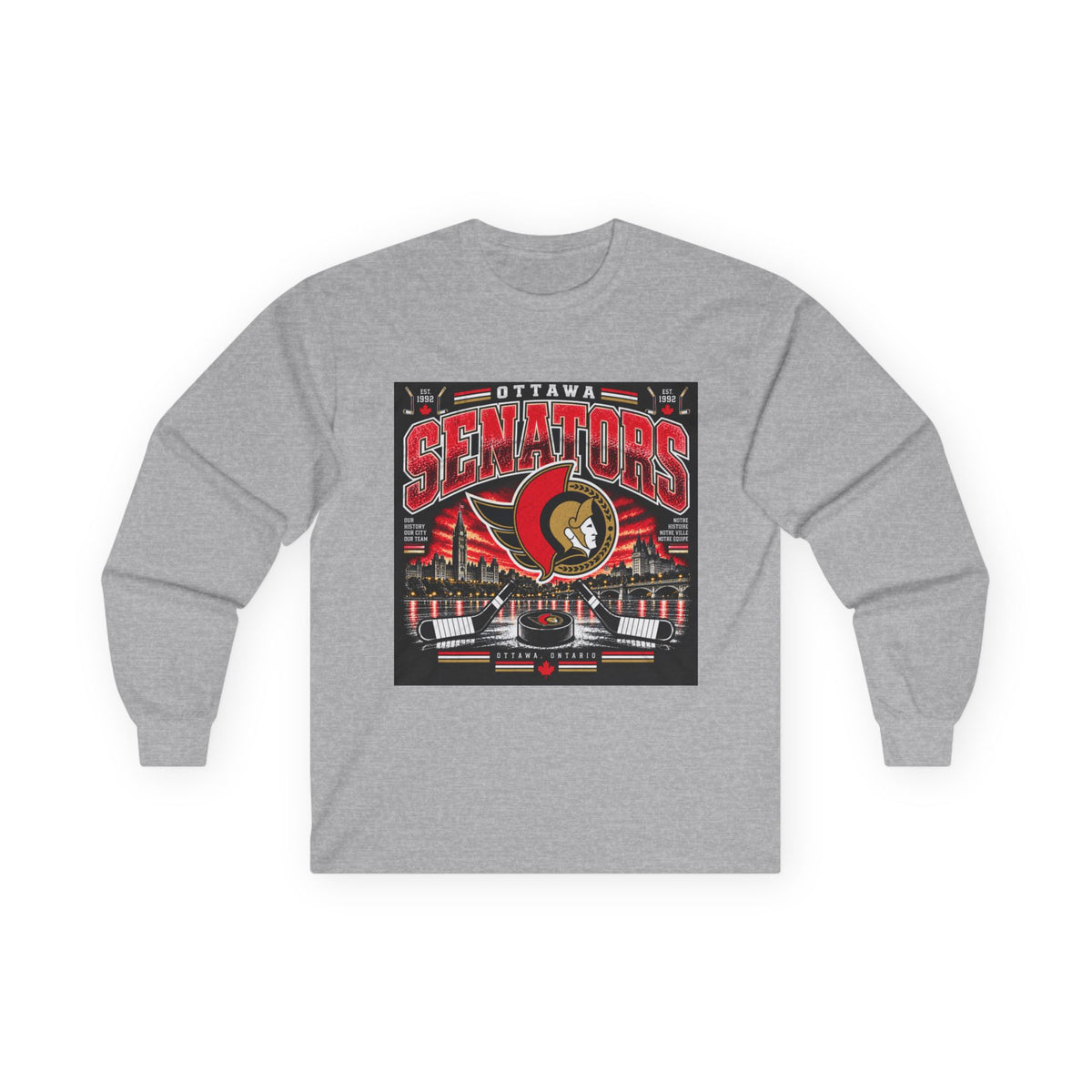 Ottawa Senators Est 1992 - Unisex Ultra Cotton Long Sleeve Tee
