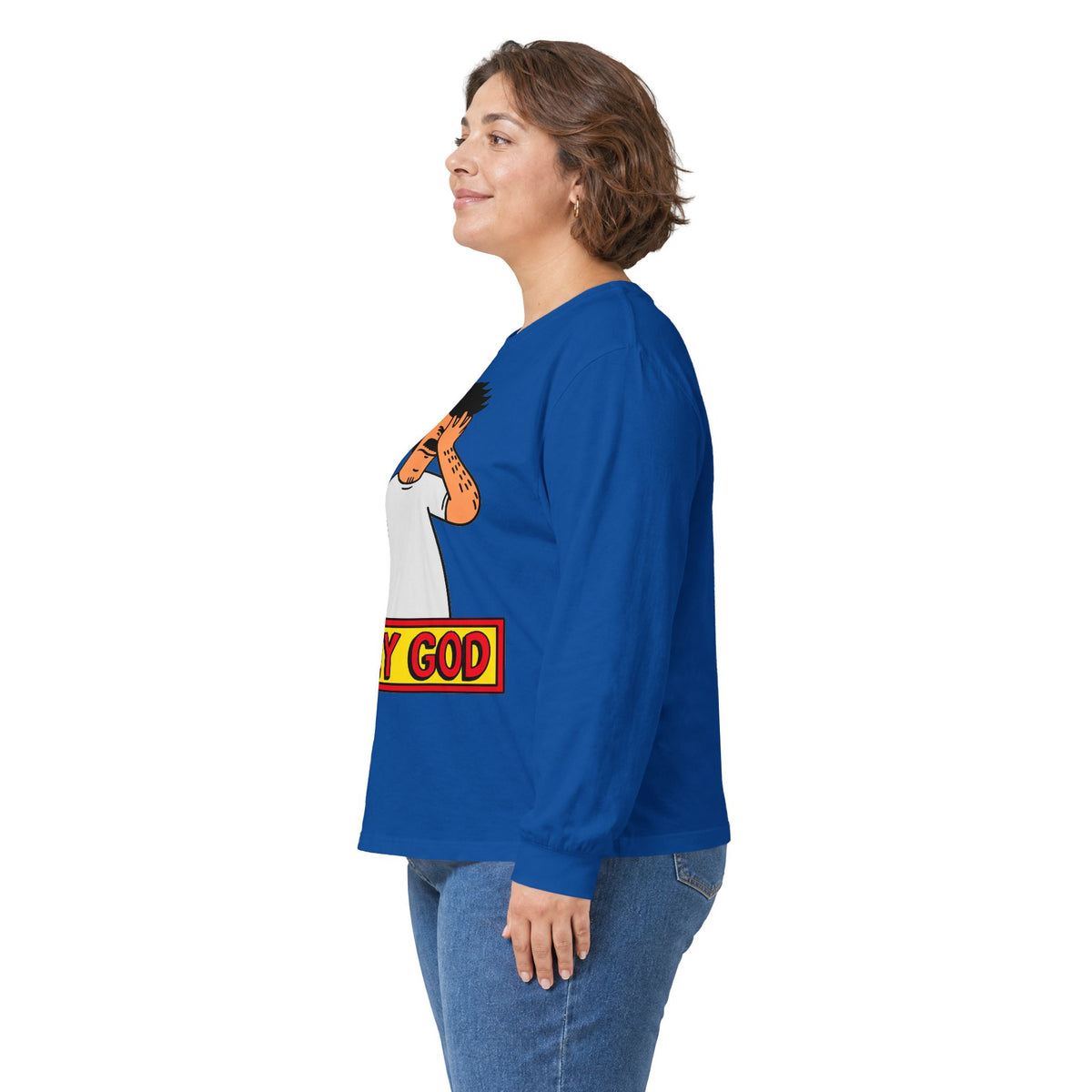 Oh My God Reaction Tee - Unisex Ultra Cotton Long Sleeve Tee