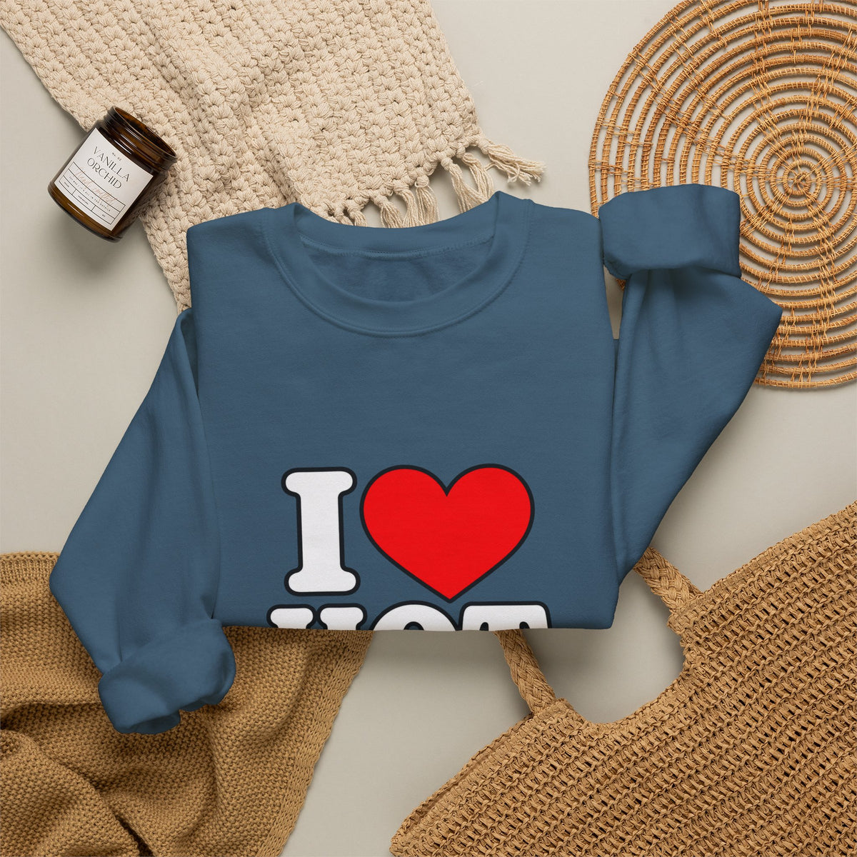 I Love Hot Dads - Crewneck Sweatshirt