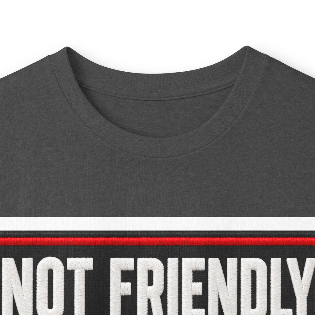 Not Friendly - Service Dog Patch - Unisex Ultra Cotton Long Sleeve Tee