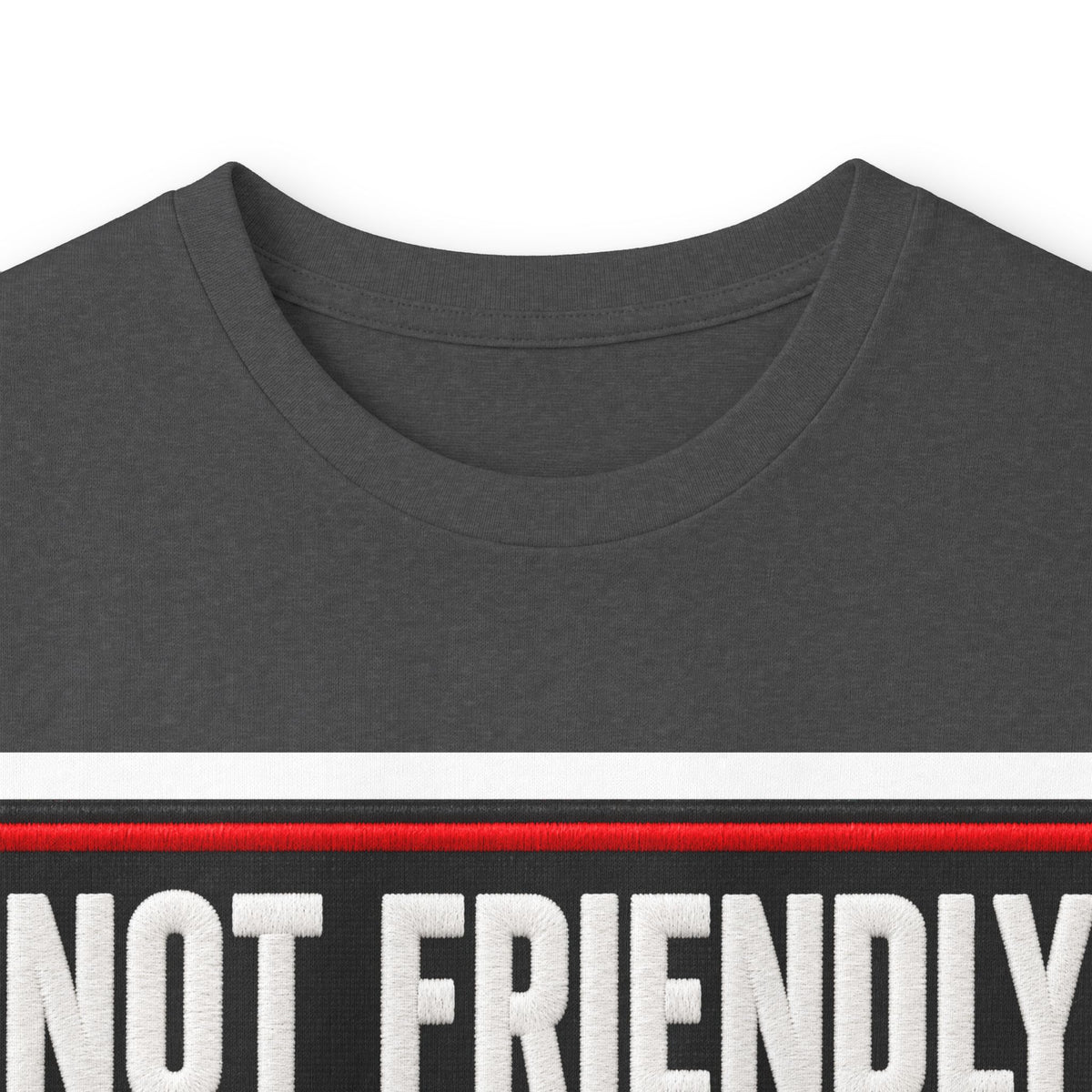 Not Friendly - Service Dog Patch - Unisex Ultra Cotton Long Sleeve Tee