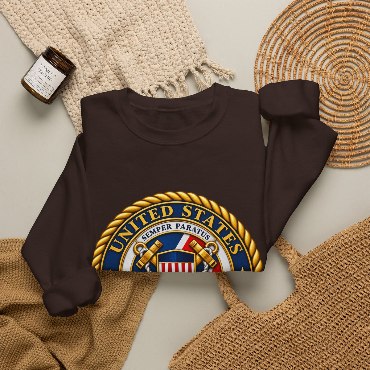 U.S. Coast Guard Emblem - Crewneck Sweatshirt