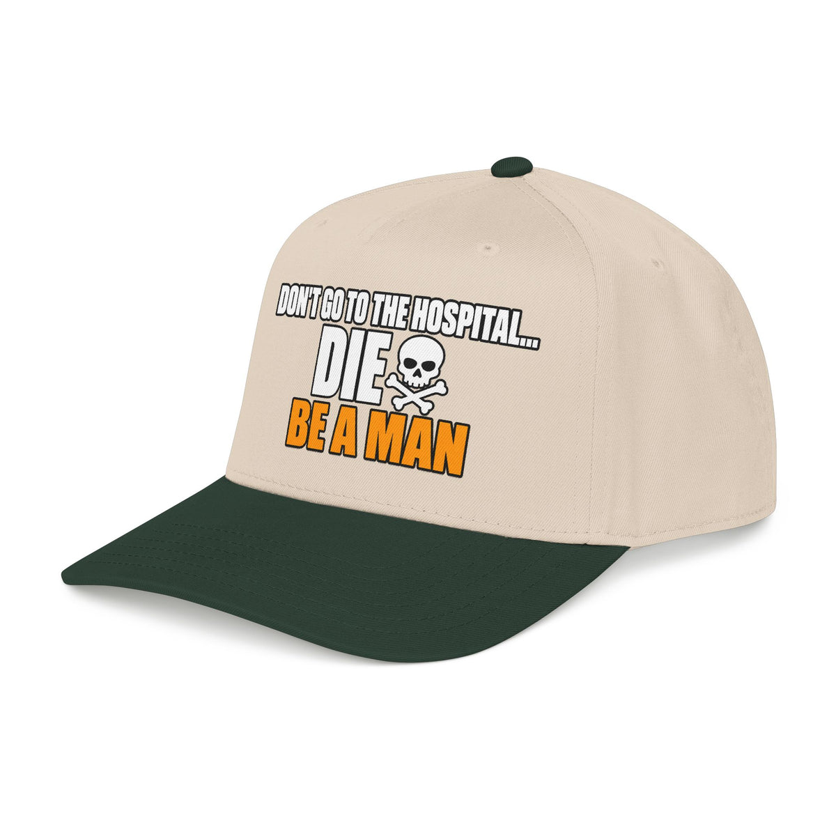 Dont Go to the Hospital - White Outlined - OTTO Baseball Hat