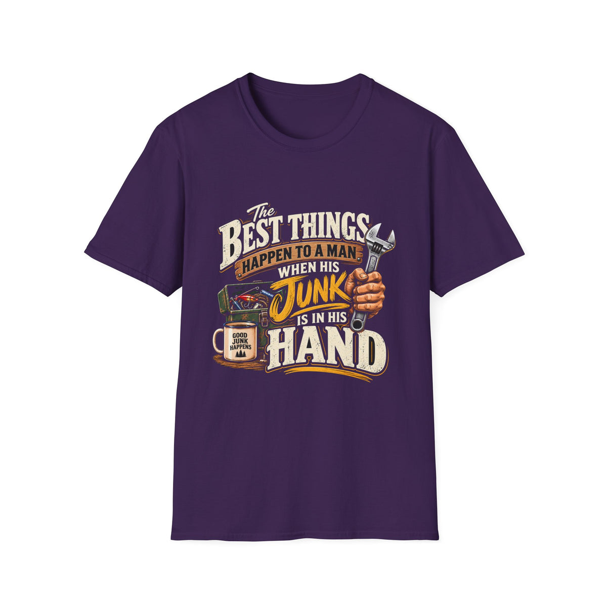 Best Things Happen in a Man's Hand - Classic Tee