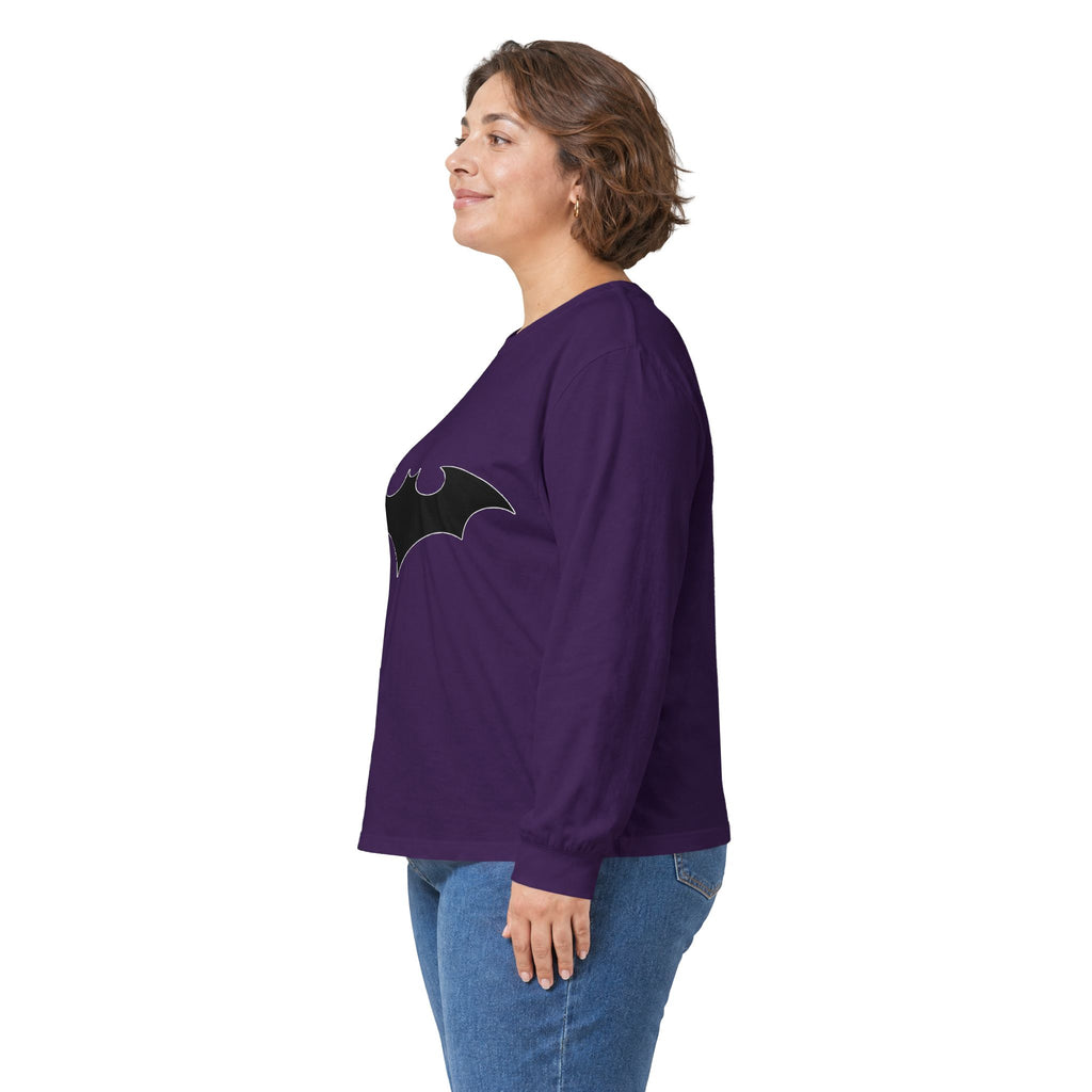 Midnight Bat Emblem - Unisex Ultra Cotton Long Sleeve Tee