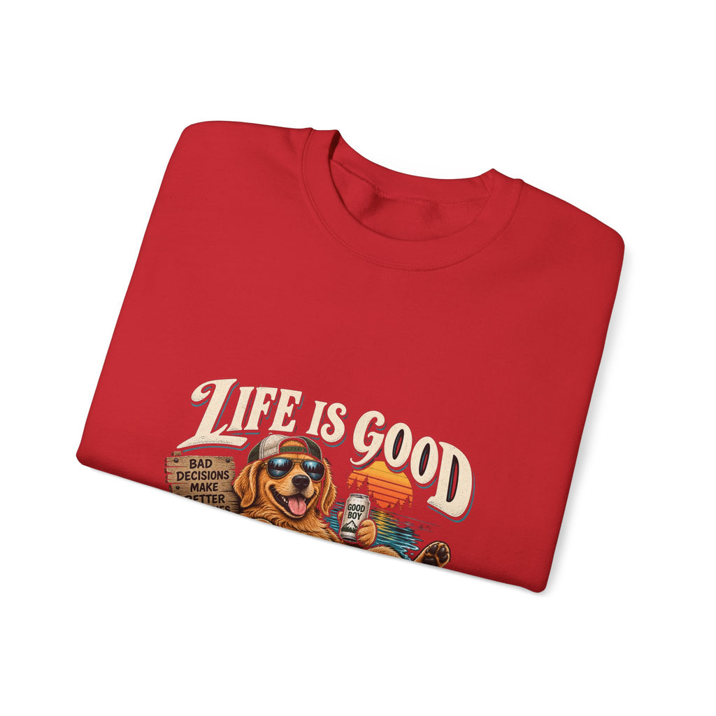 Life is Good Floatin' - Crewneck Sweatshirt