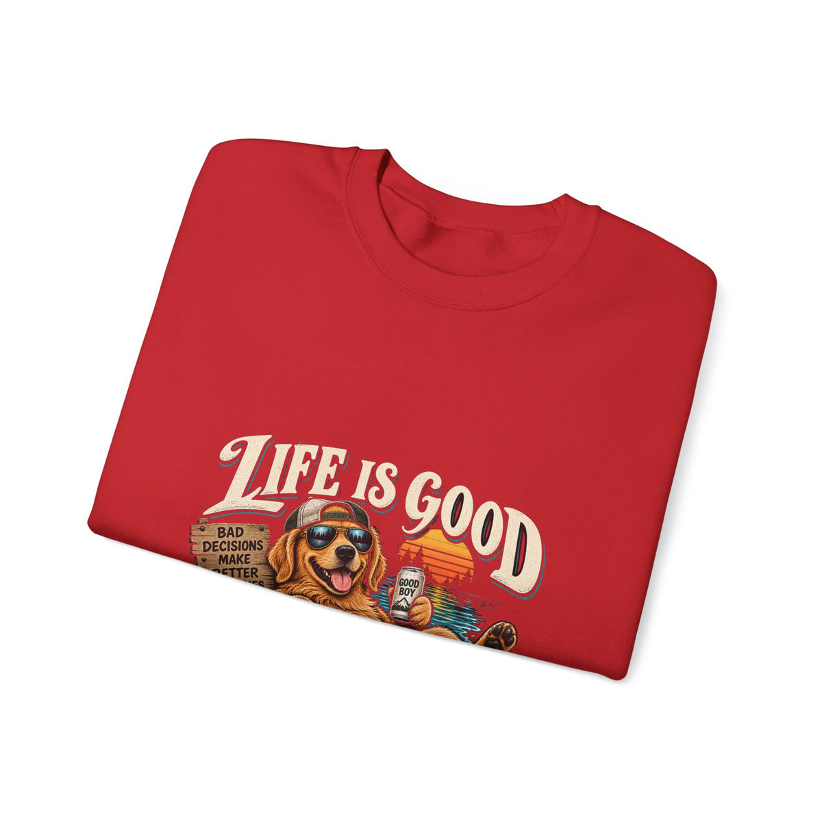 Life is Good Floatin' - Crewneck Sweatshirt