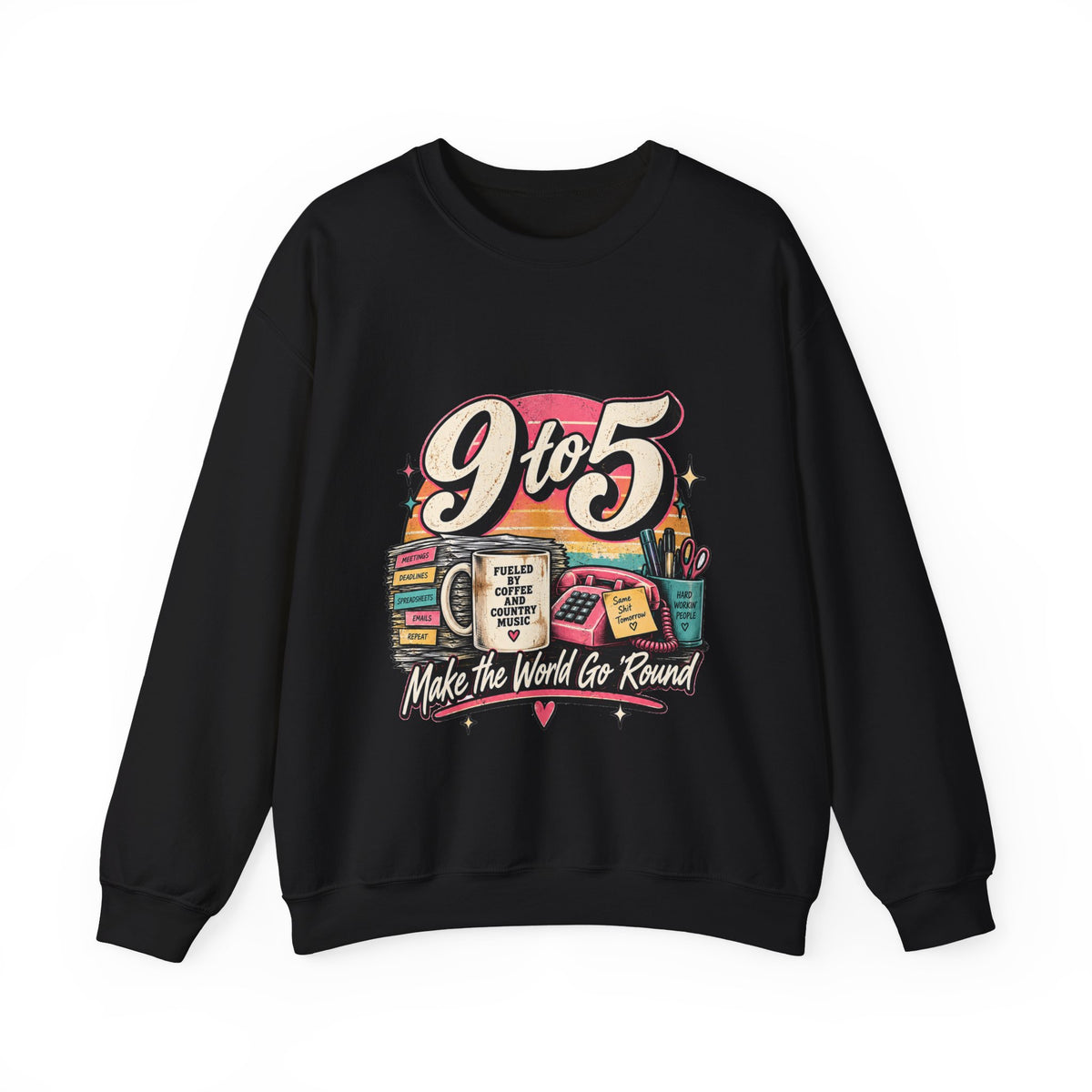 9to5 Make the World Go Round - Crewneck Sweatshirt