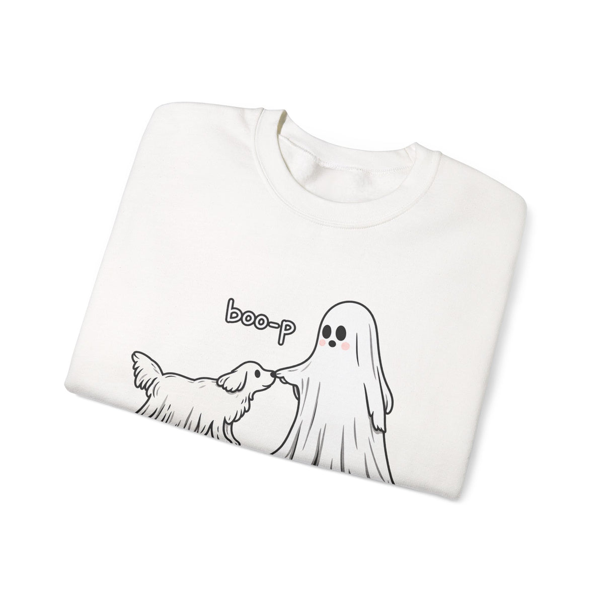 Boo-p Ghost and Dog - Crewneck Sweatshirt