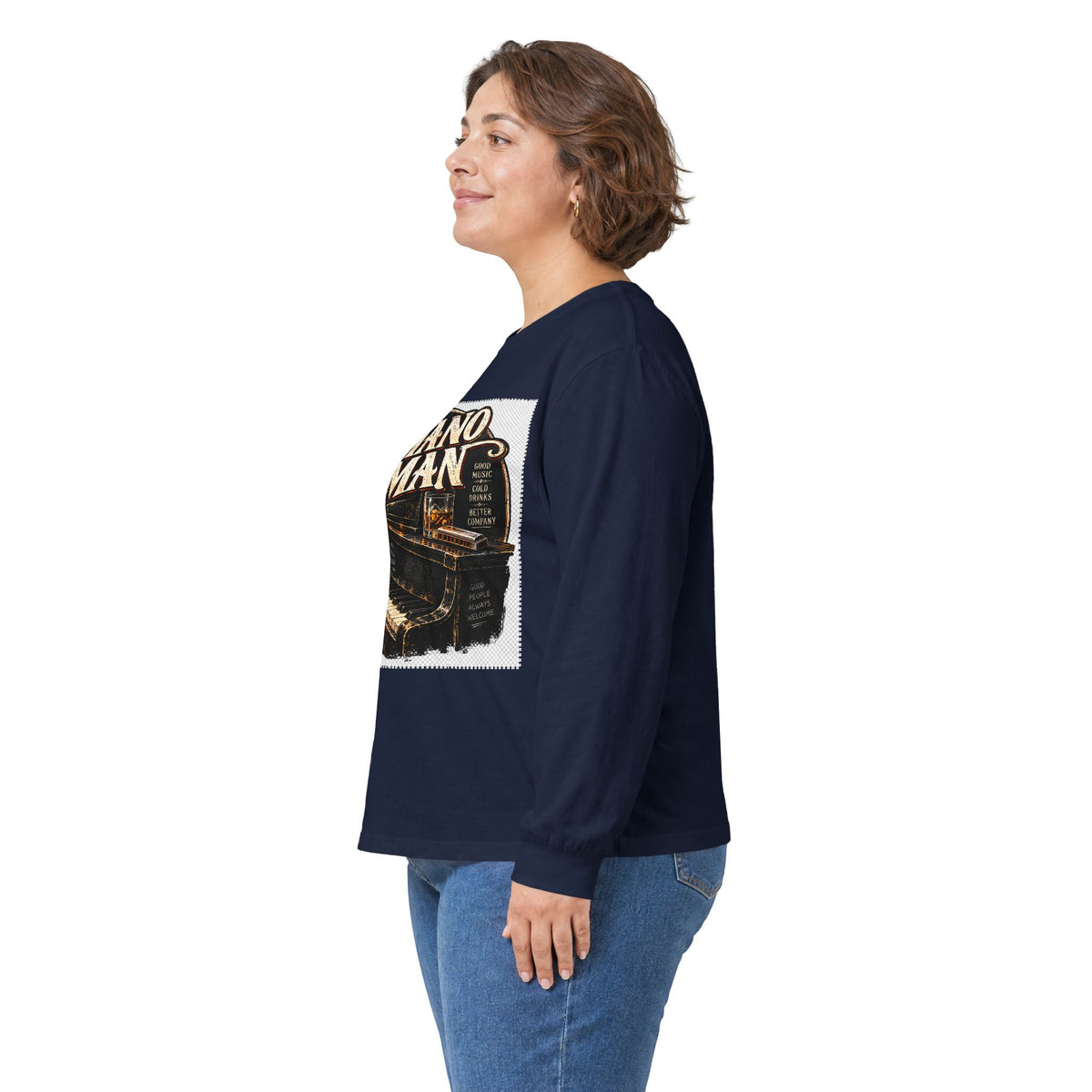 Piano Man Retro Bar - Unisex Ultra Cotton Long Sleeve Tee