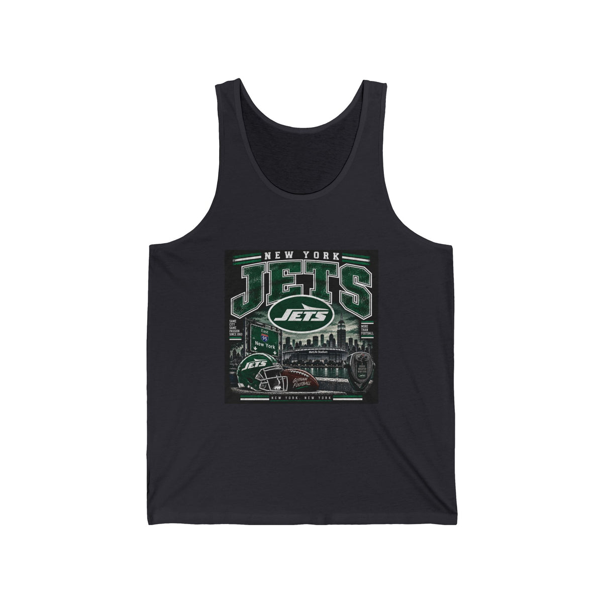 New York Jets Skyline - Athletic Tank