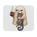 Meh Ghost and Gray Tabby Cat - Mouse Pad