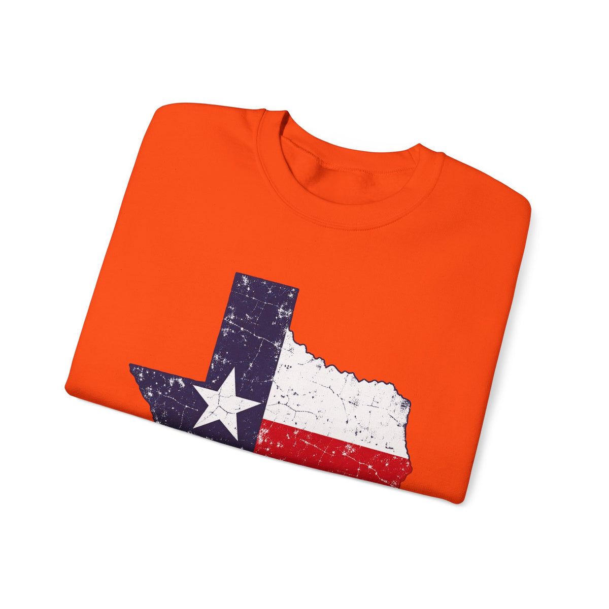 Weathered Texas Flag - Crewneck Sweatshirt