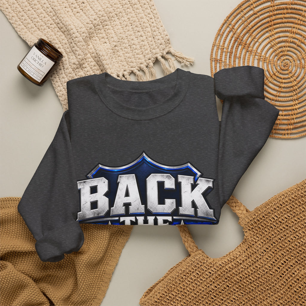Back the Blue Shield - Crewneck Sweatshirt