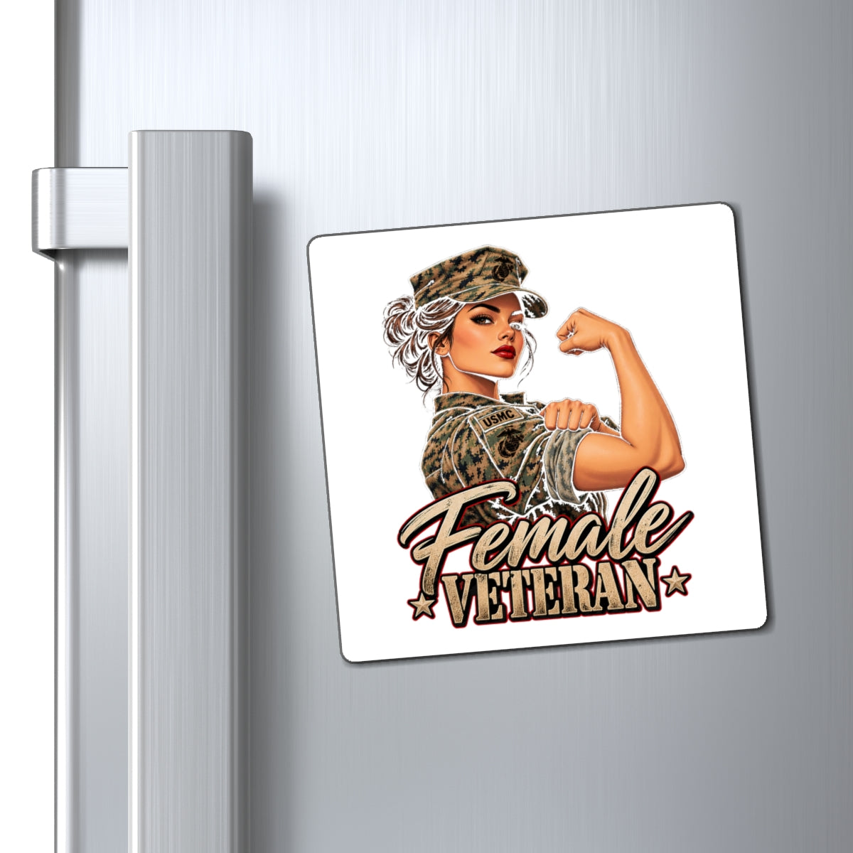 Female Veteran Pride - Magnet