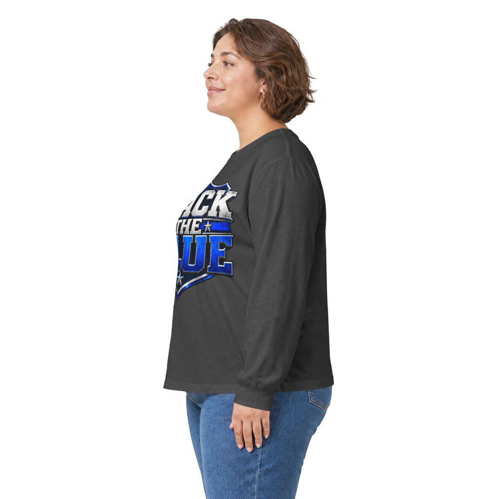 Back the Blue Shield - Unisex Ultra Cotton Long Sleeve Tee