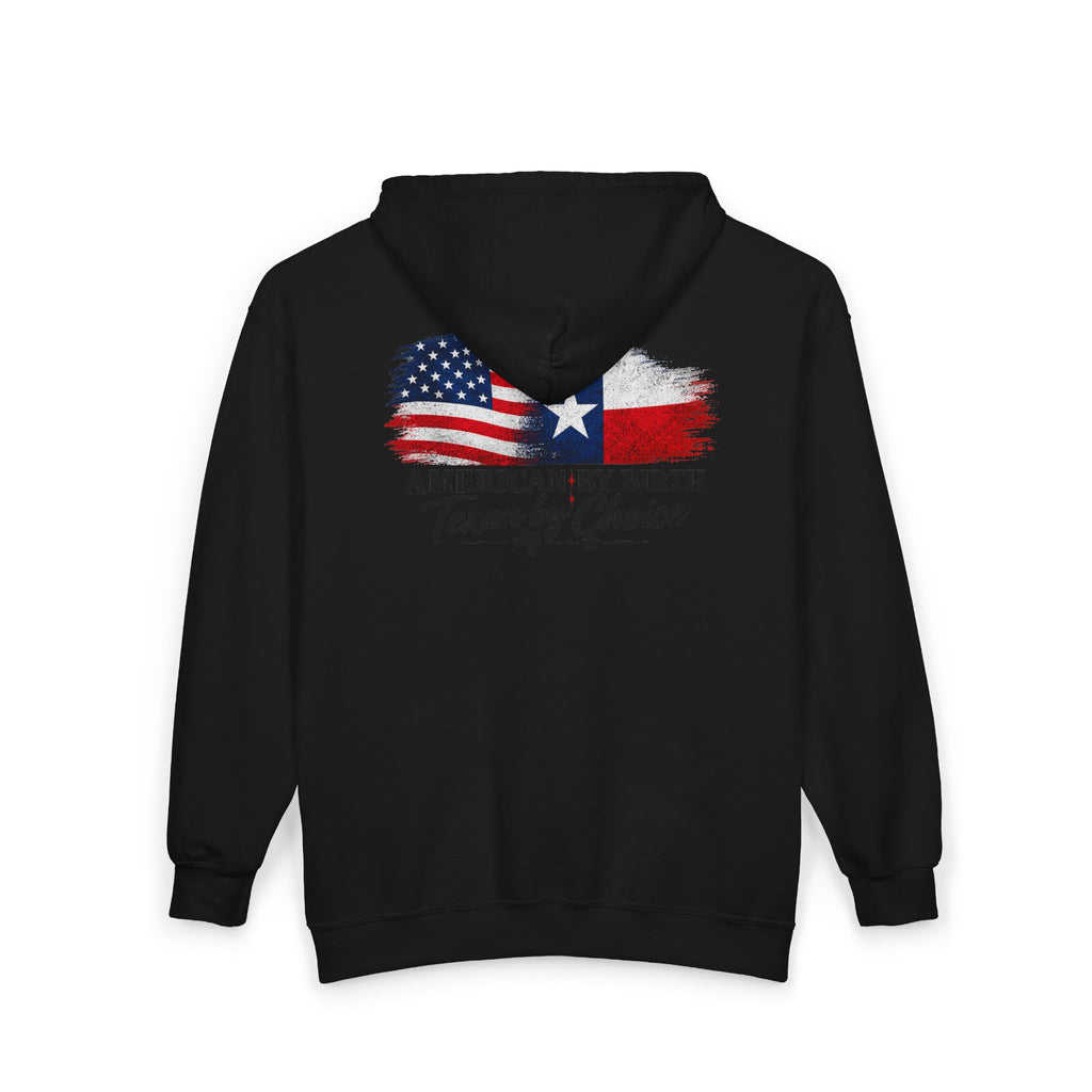 American by Birth, Texan by Choice - Full-Zip Hooded Sweatshirt