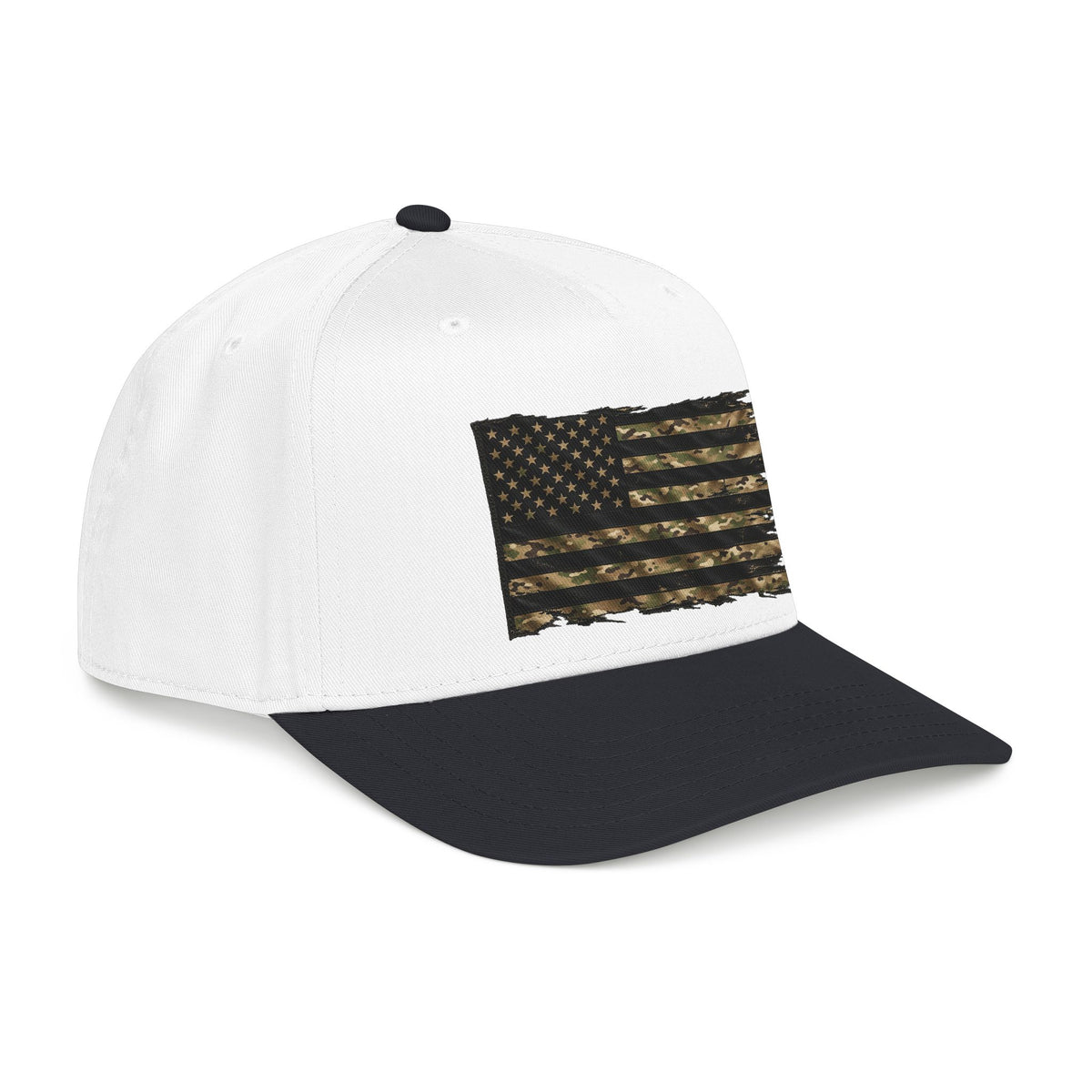 Black and Multicam American Flag - OTTO Baseball Hat