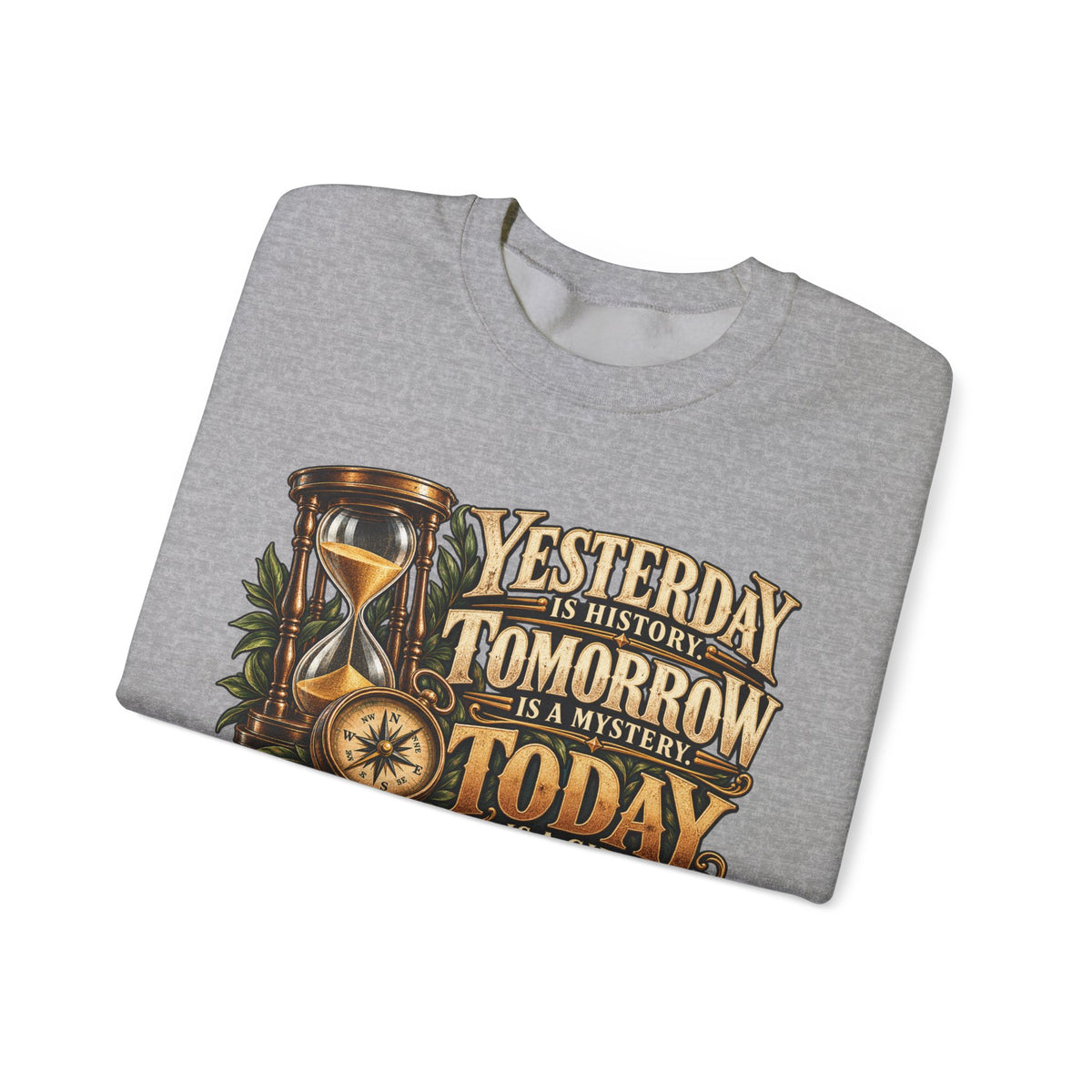 Yesterday Tomorrow Today - Transparent - Crewneck Sweatshirt