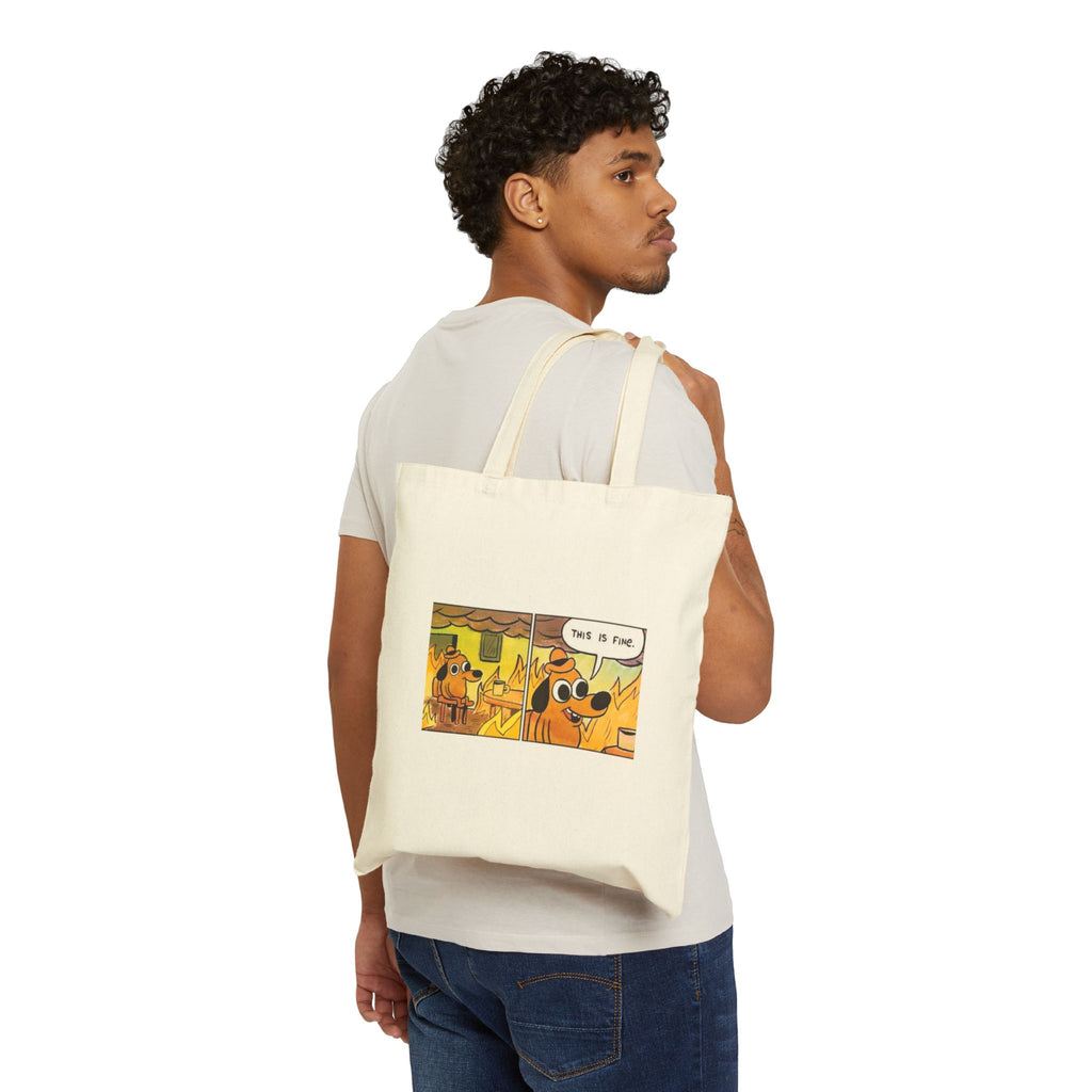 This Is Fine - Canvas Tote