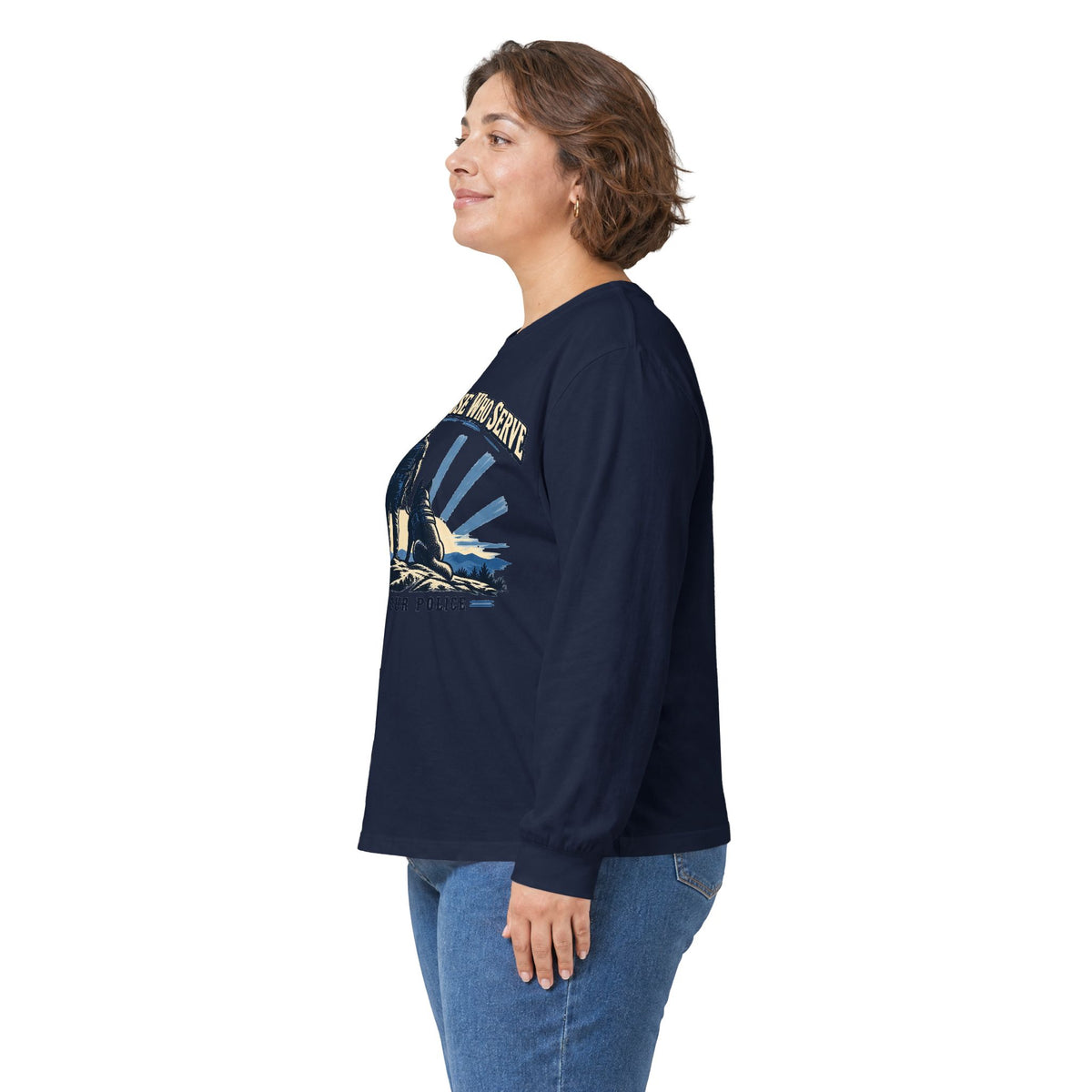 Stand With Those Who Serve Police K9 - Unisex Ultra Cotton Long Sleeve Tee