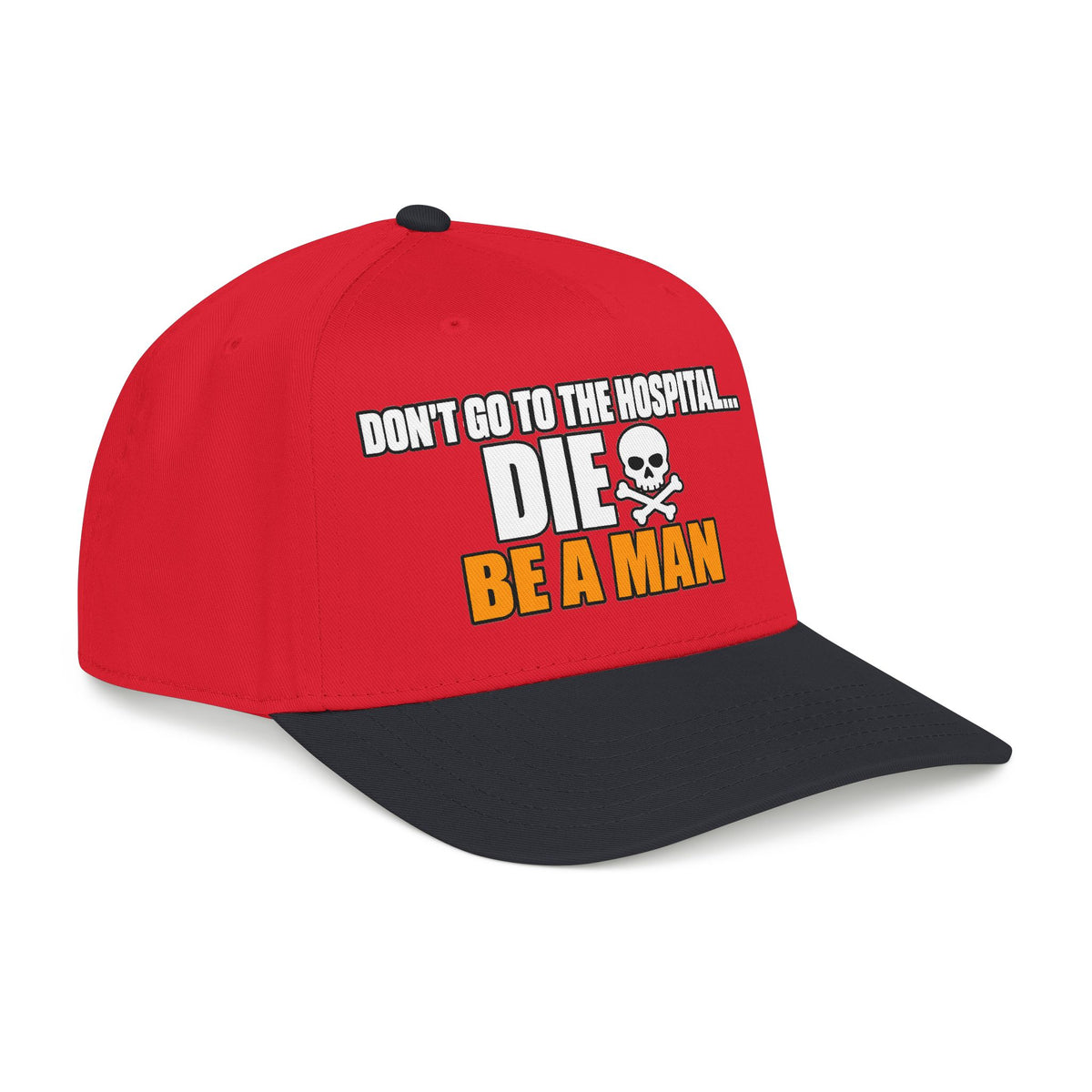 Dont Go to the Hospital - White Outlined - OTTO Baseball Hat