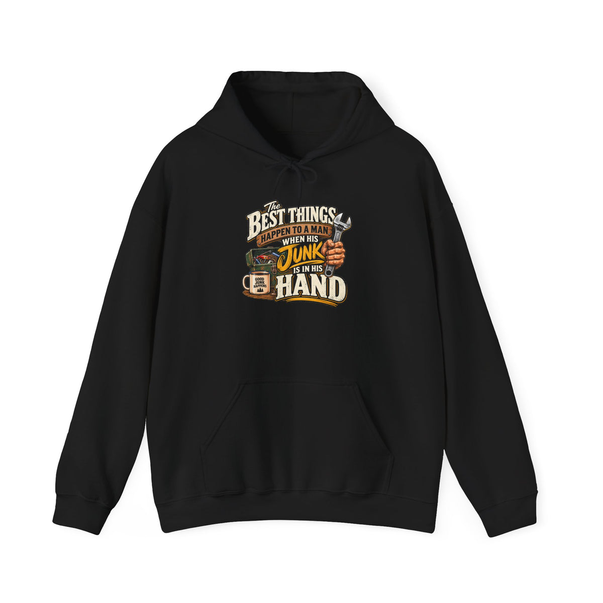 Best Things Happen in a Man's Hand - Hoodie