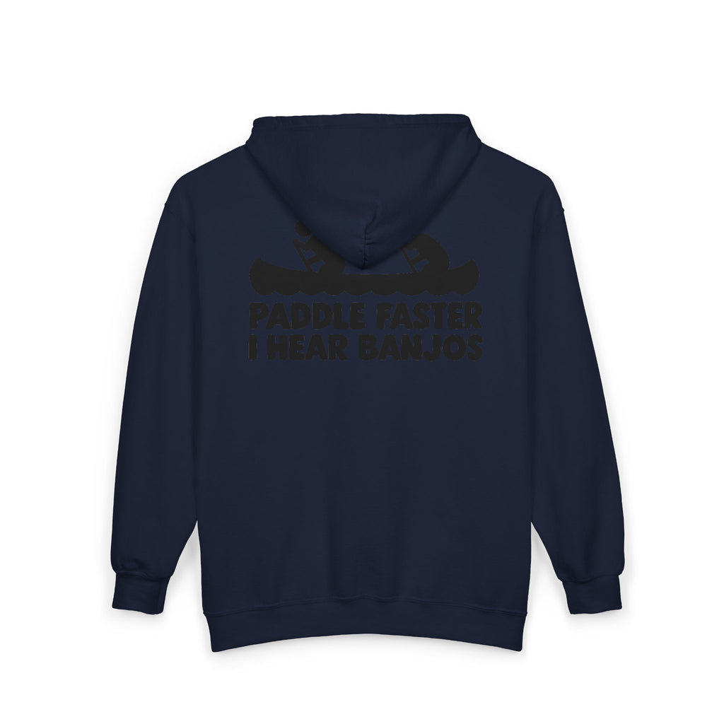 Paddle Faster Banjos - Full-Zip Hooded Sweatshirt