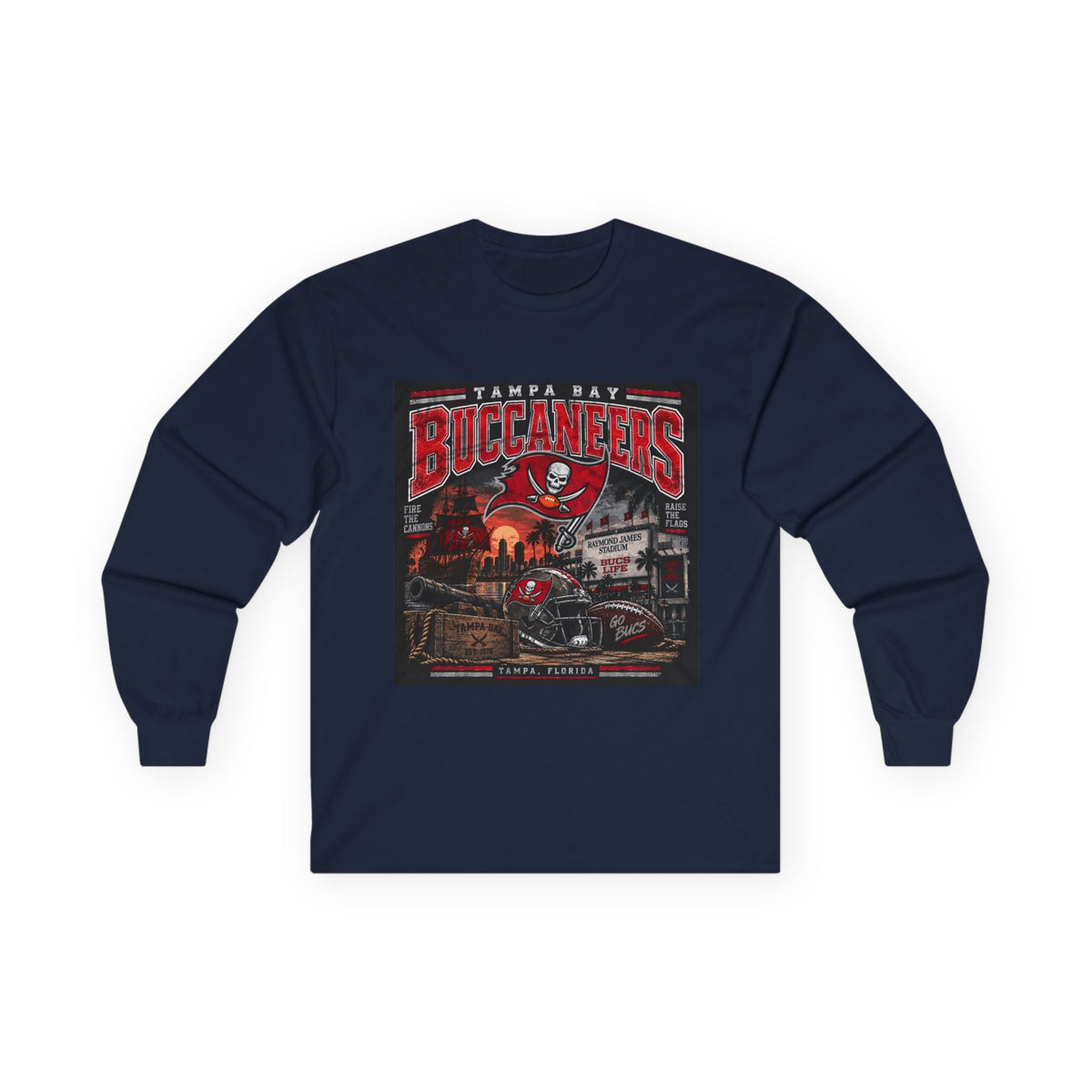 Tampa Bay Buccaneers Pirate Heritage - Unisex Ultra Cotton Long Sleeve Tee