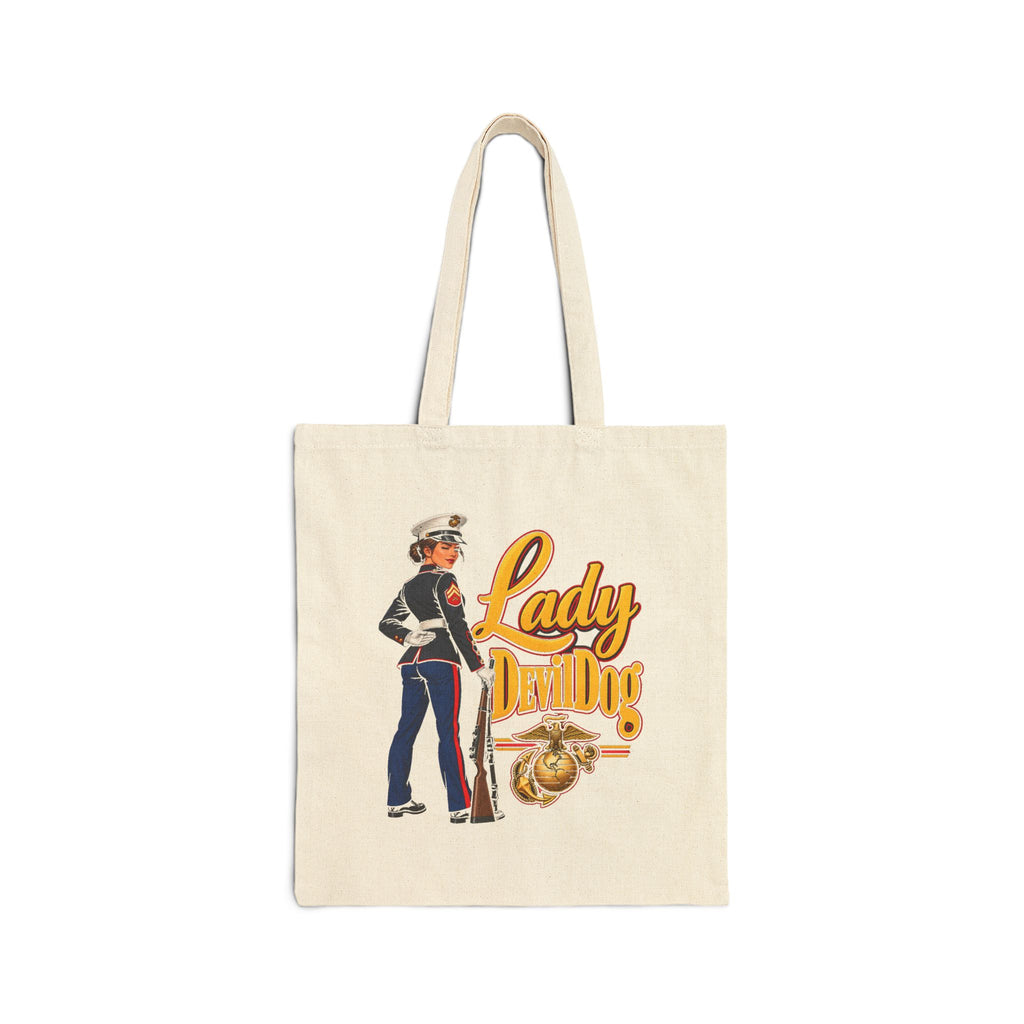 Lady Devil Dog - Canvas Tote