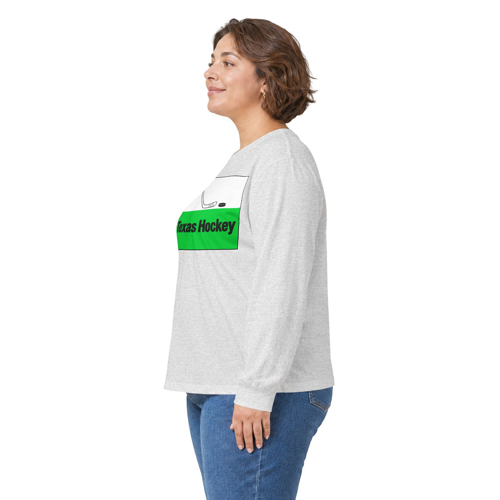 Texas Hockey Flag - Unisex Ultra Cotton Long Sleeve Tee