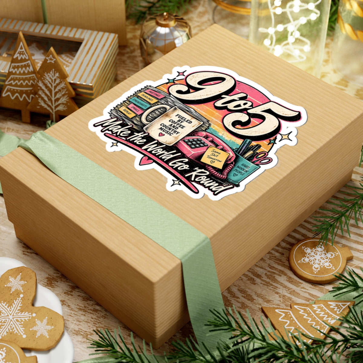 9to5 Make the World Go Round - Kiss-Cut Sticker
