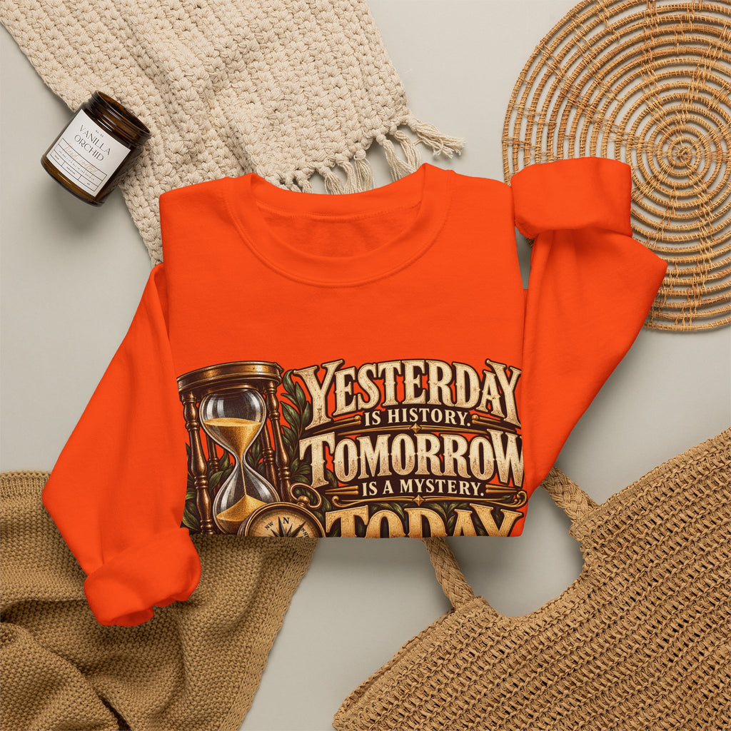 Yesterday Tomorrow Today - Transparent - Crewneck Sweatshirt